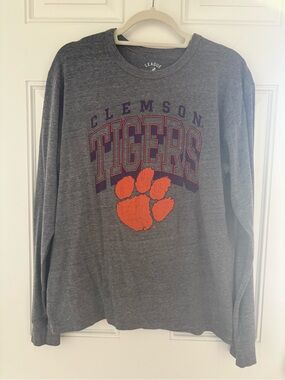 Clemson Tigers long sleeve gray tshirt